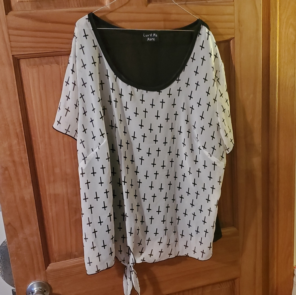 Luv Me More Sheer Top XL